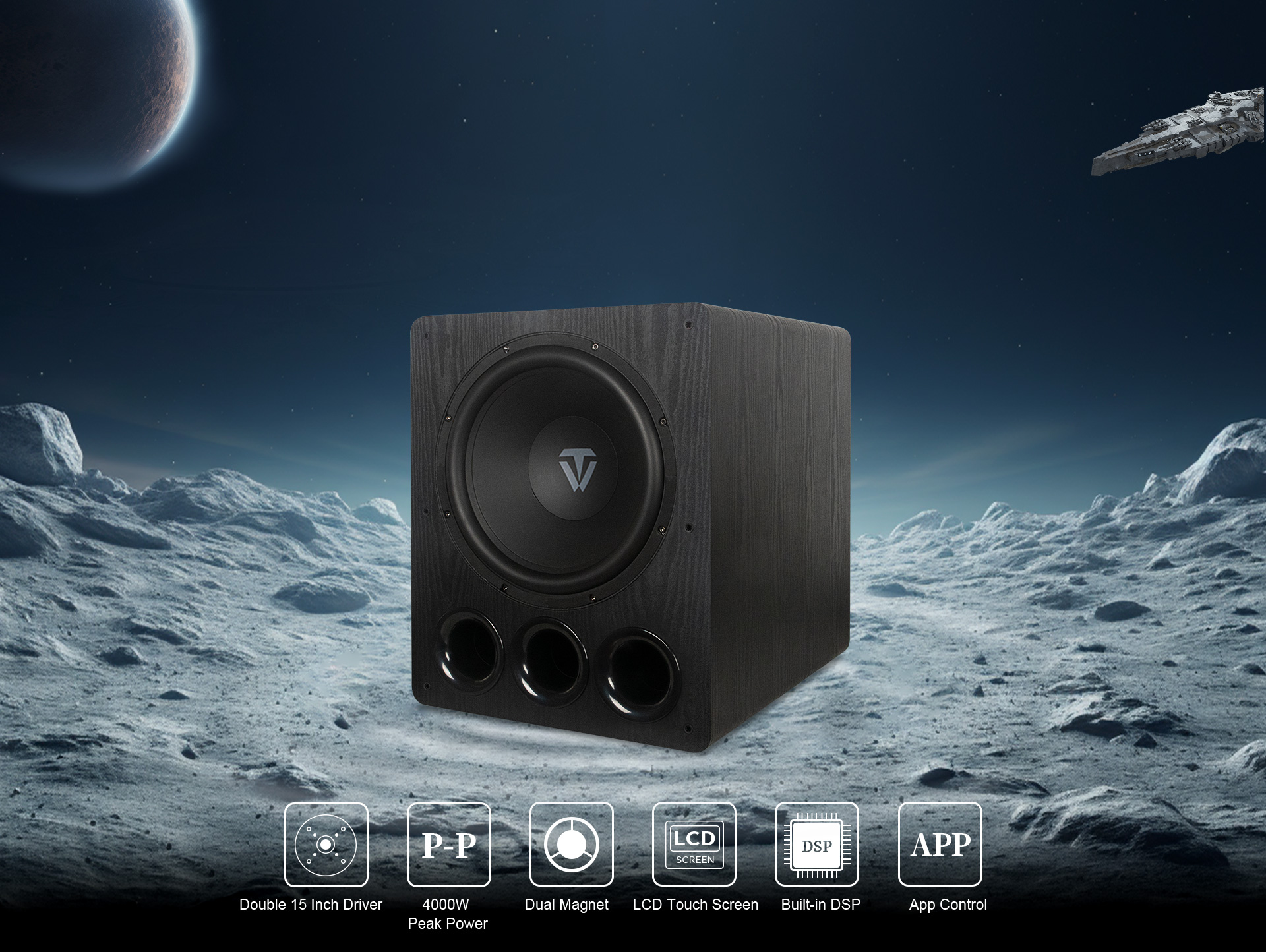 China Tonewinner Powered woofer 800W New Design Subwoofer Wholesale