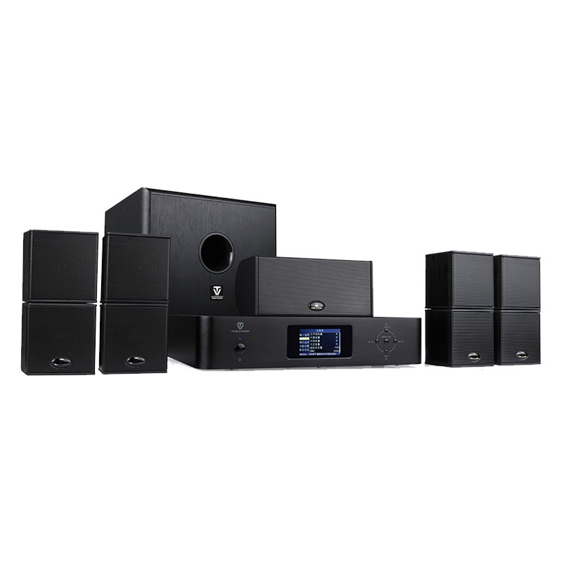 What is the best type of home theatre speaker for a small room?